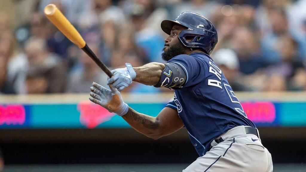 Randy Arozarena tuvo una buena tarde con los Rays. Reuters